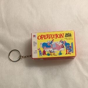 Hasbro Operation Skill Game Keychain - Yellow and Red